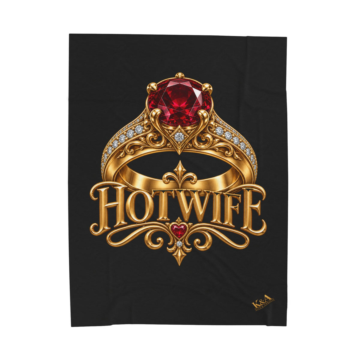 Hotwife Plush Velveteen Blanket – Luxury Lifestyle Bedroom Décor