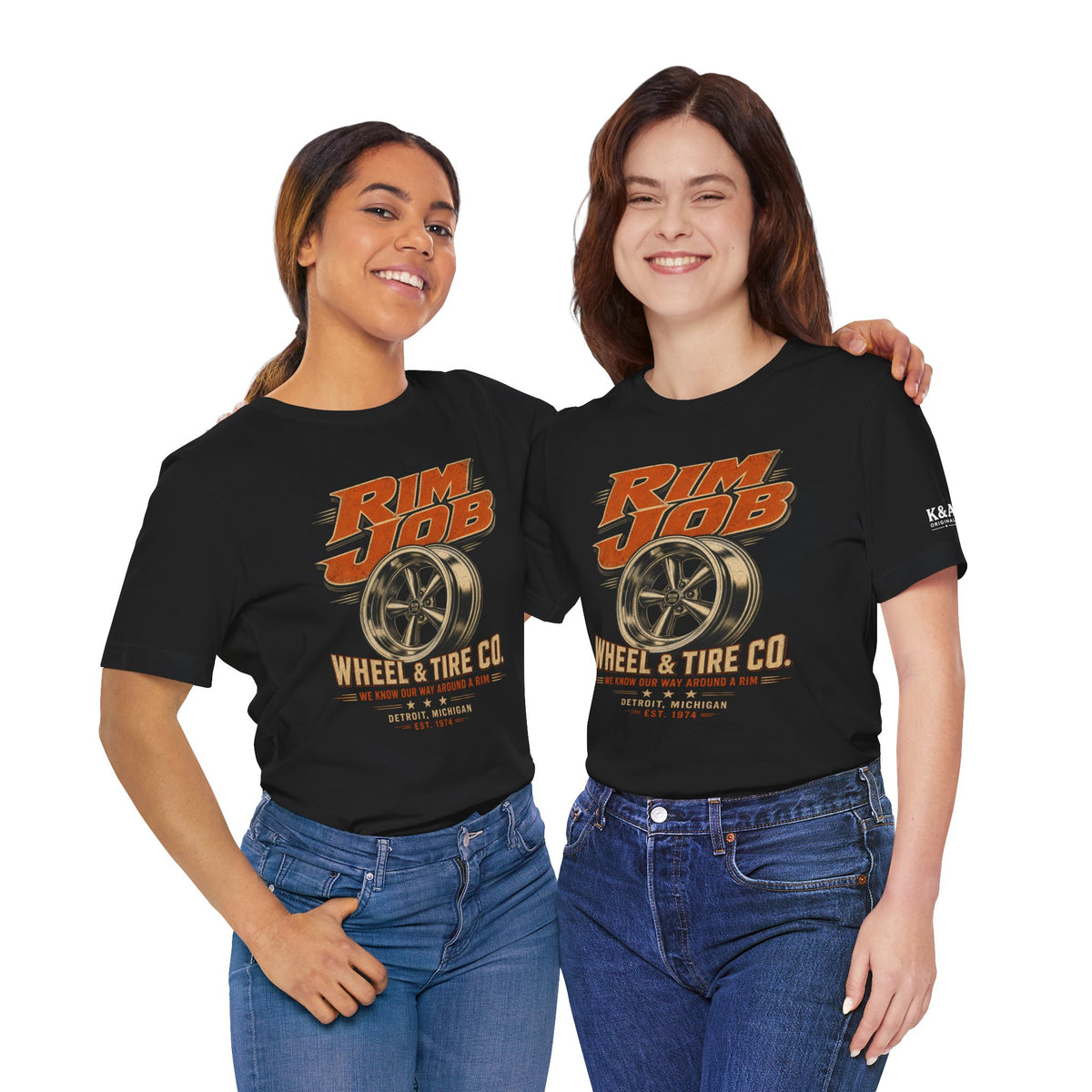 Rim Job Wheel & Tire Co. Vintage Graphic T-Shirt