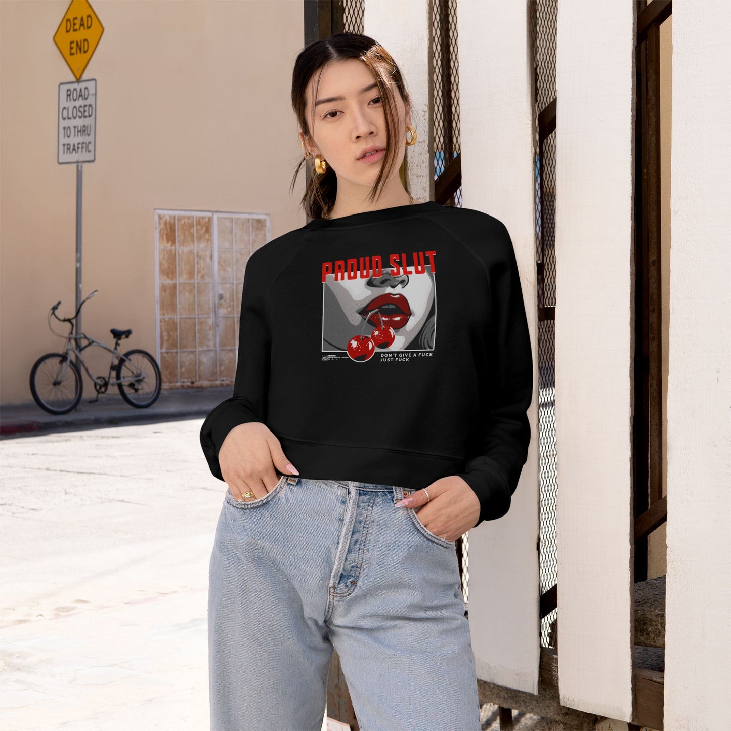 Proud Slut - Cropped Fleece Pullover