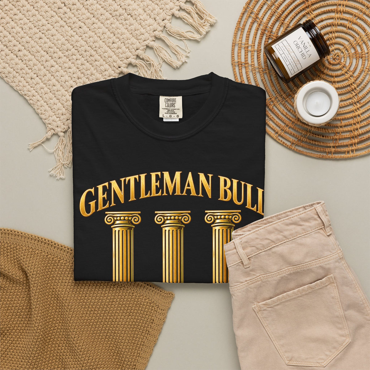 Gentleman Bull Three Pillars Comfort Colors T-Shirt