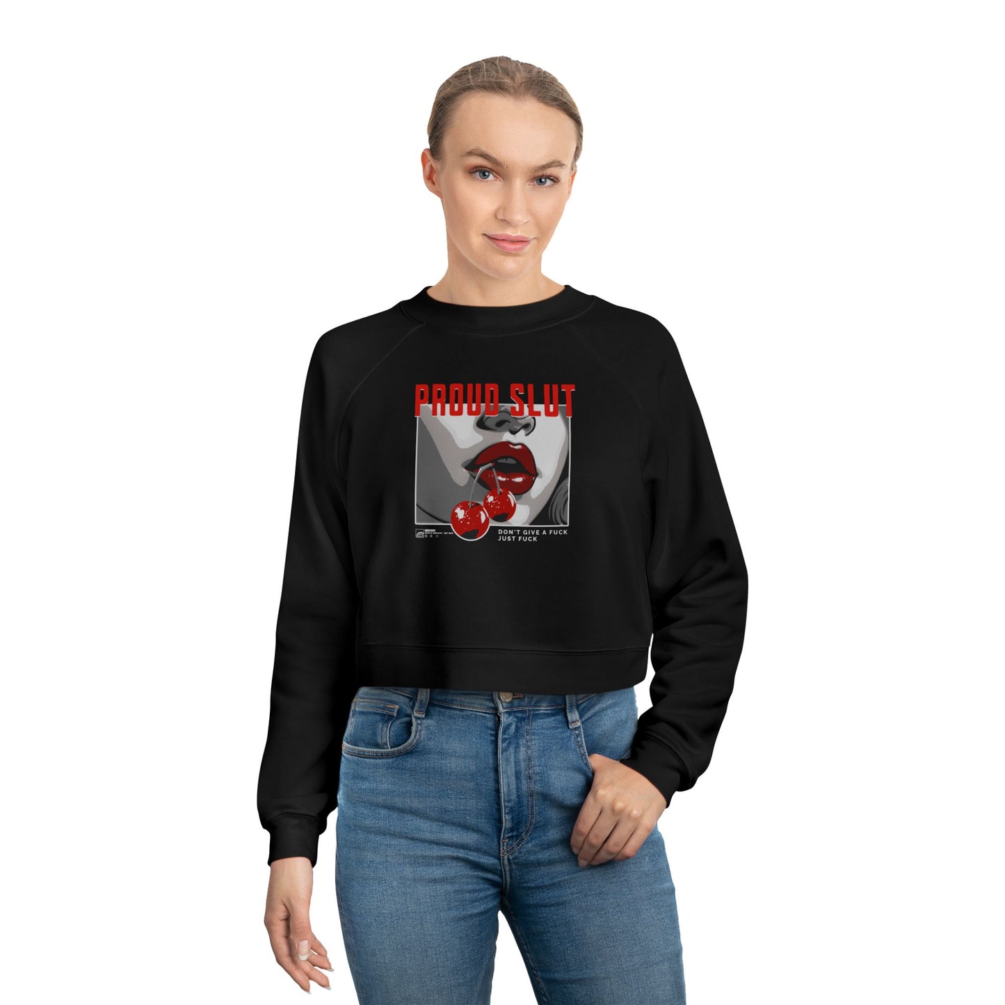 Proud Slut - Cropped Fleece Pullover