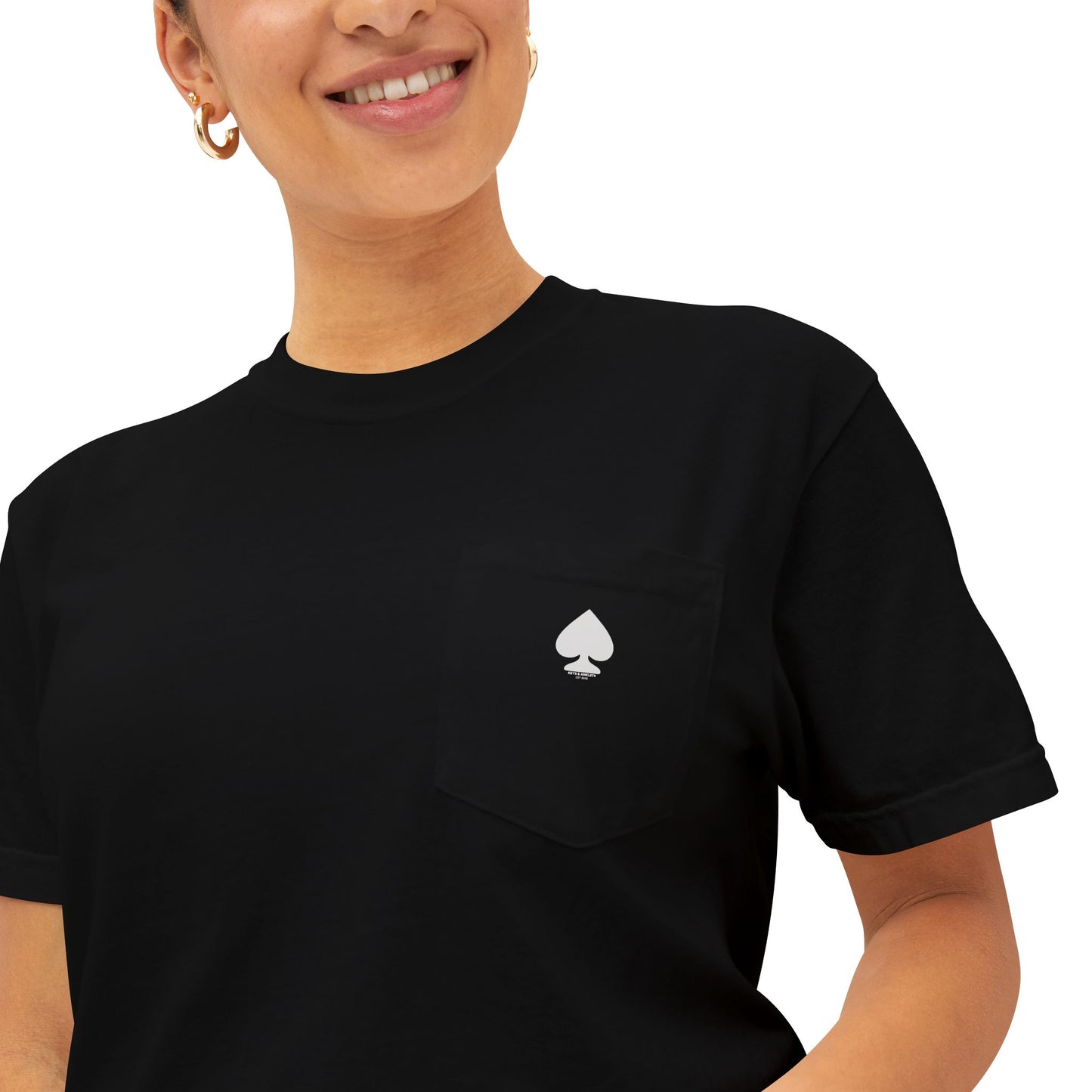 Queen of Spades Graphic - Pocket T-Shirt