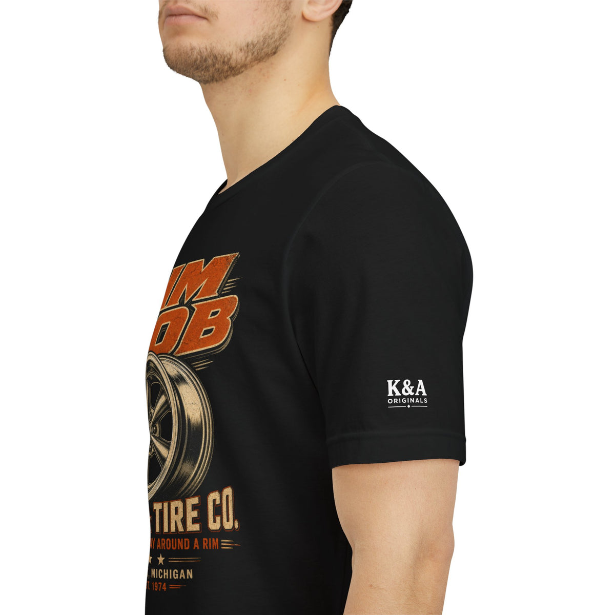 Rim Job Wheel & Tire Co. Vintage Graphic T-Shirt