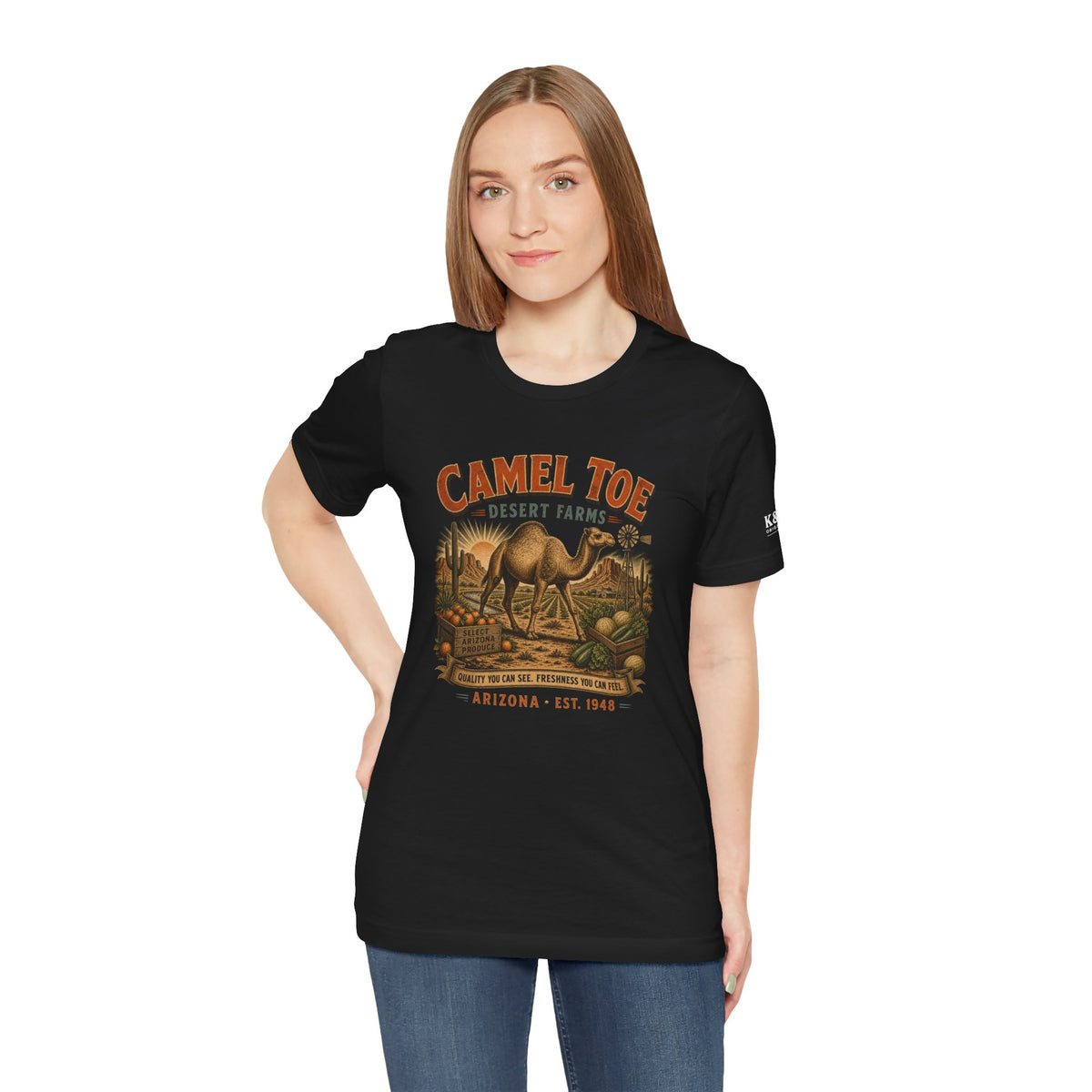 Camel Toe Desert Farms Vintage Graphic T-Shirt