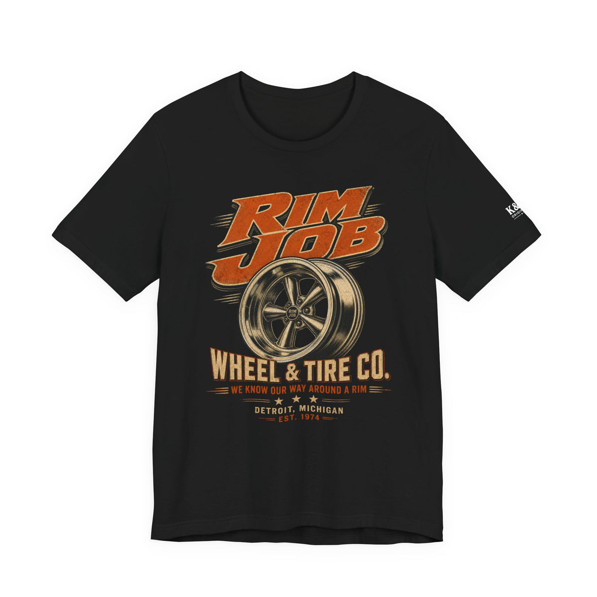 Rim Job Wheel & Tire Co. Vintage Graphic T-Shirt