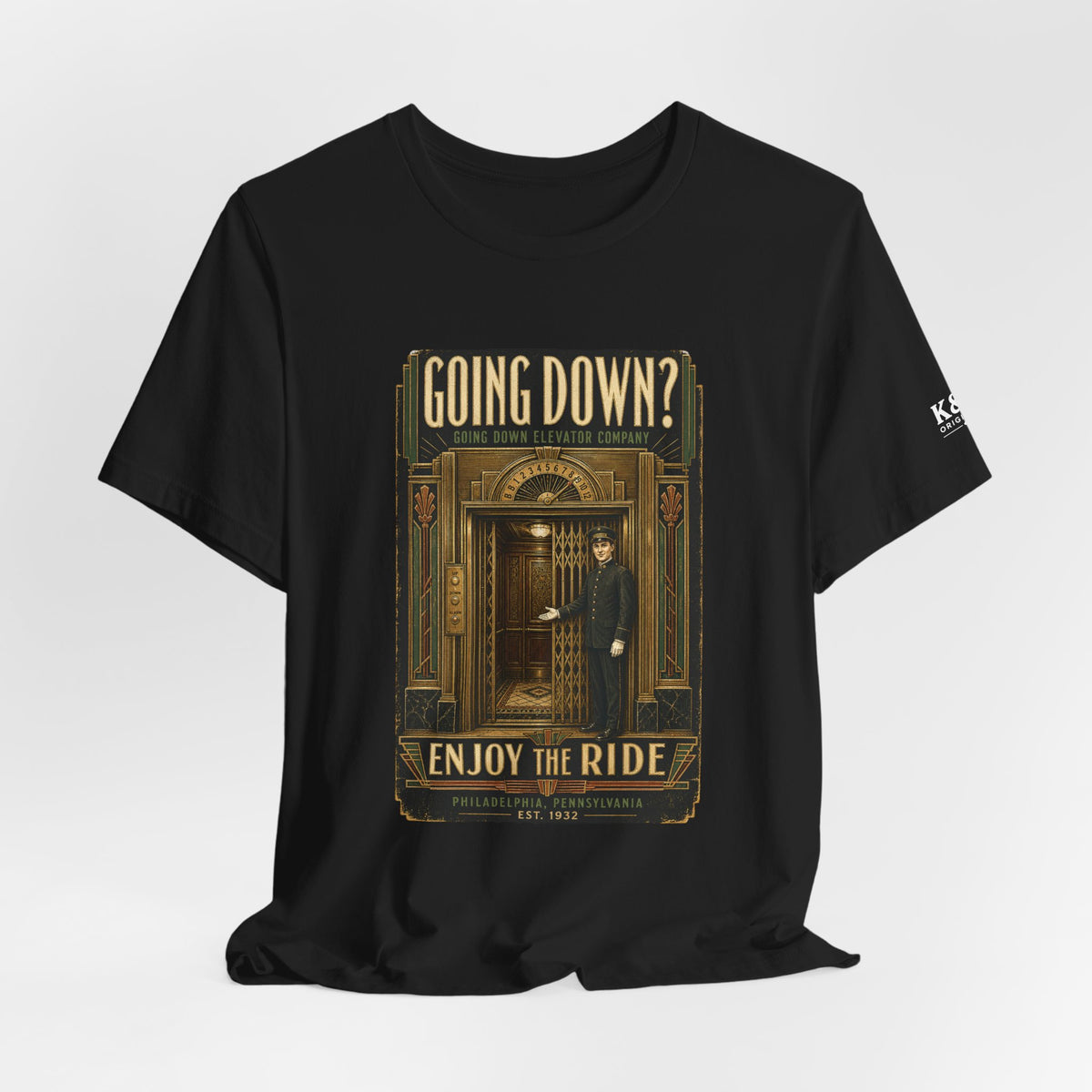 Going Down Elevator Co. Vintage T-Shirt