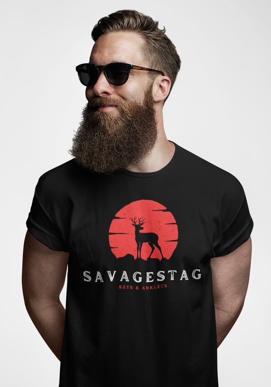 Savage Stag Sunrise- T-Shirt