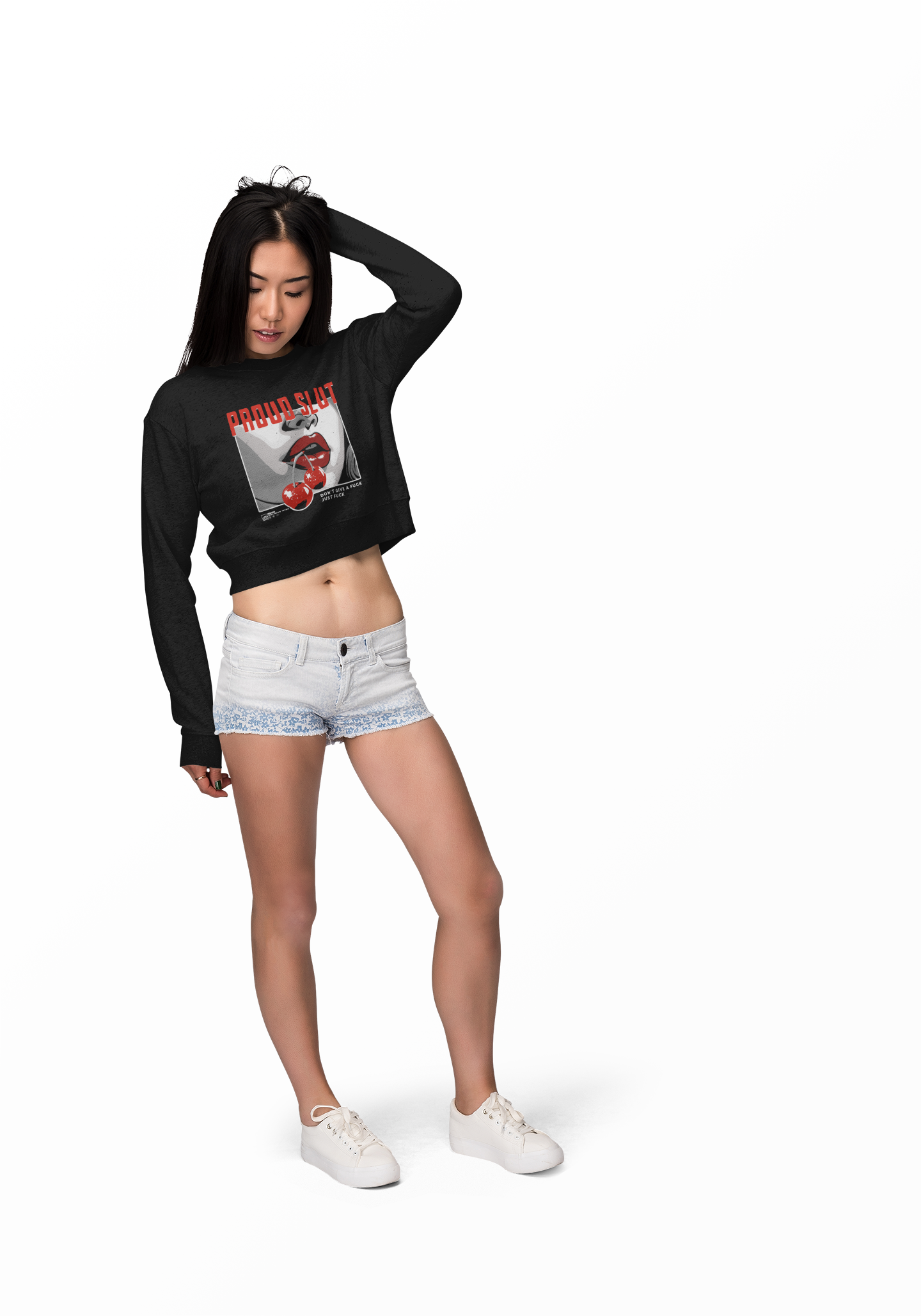 Proud Slut - Cropped Fleece Pullover