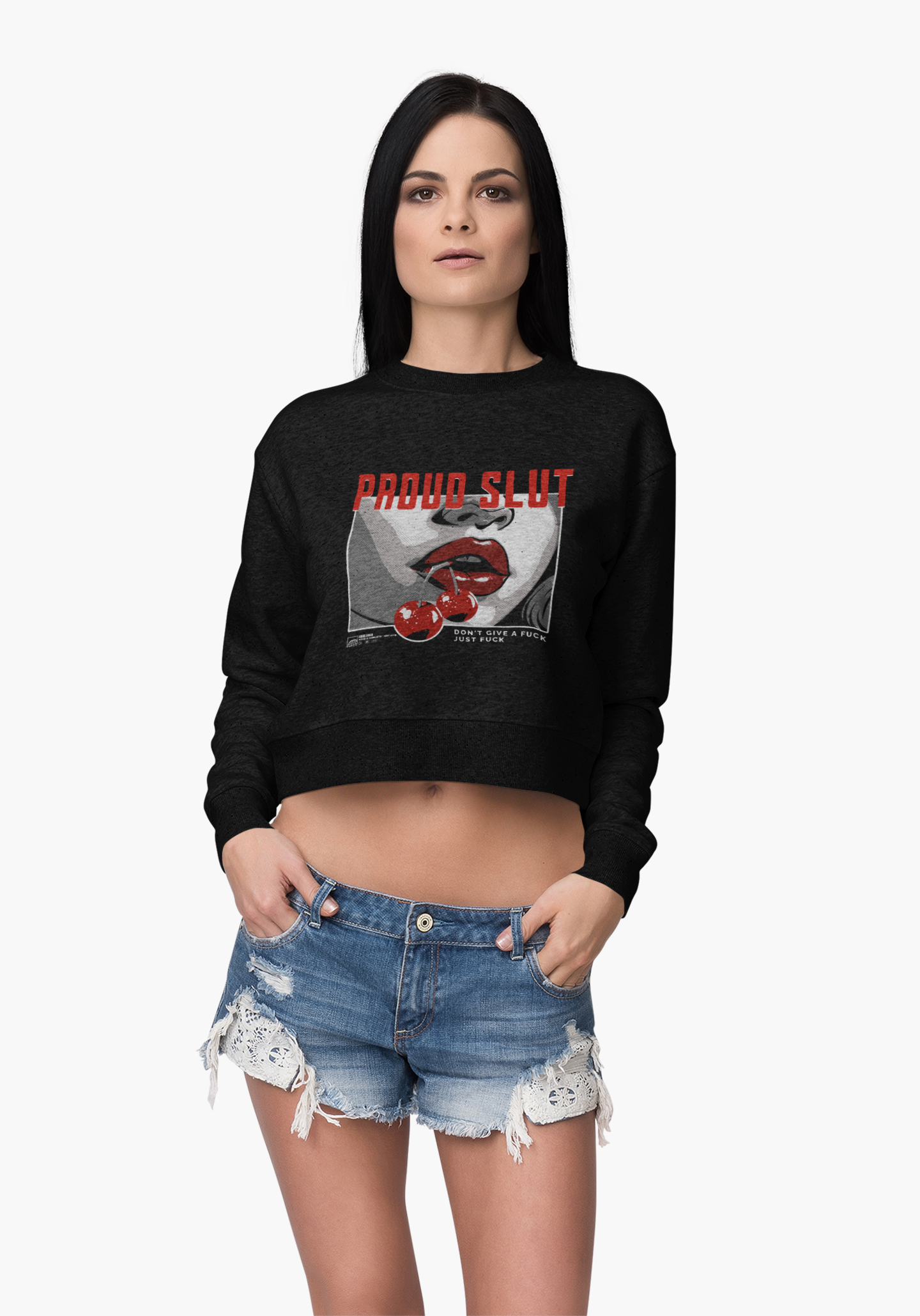 Proud Slut - Cropped Fleece Pullover