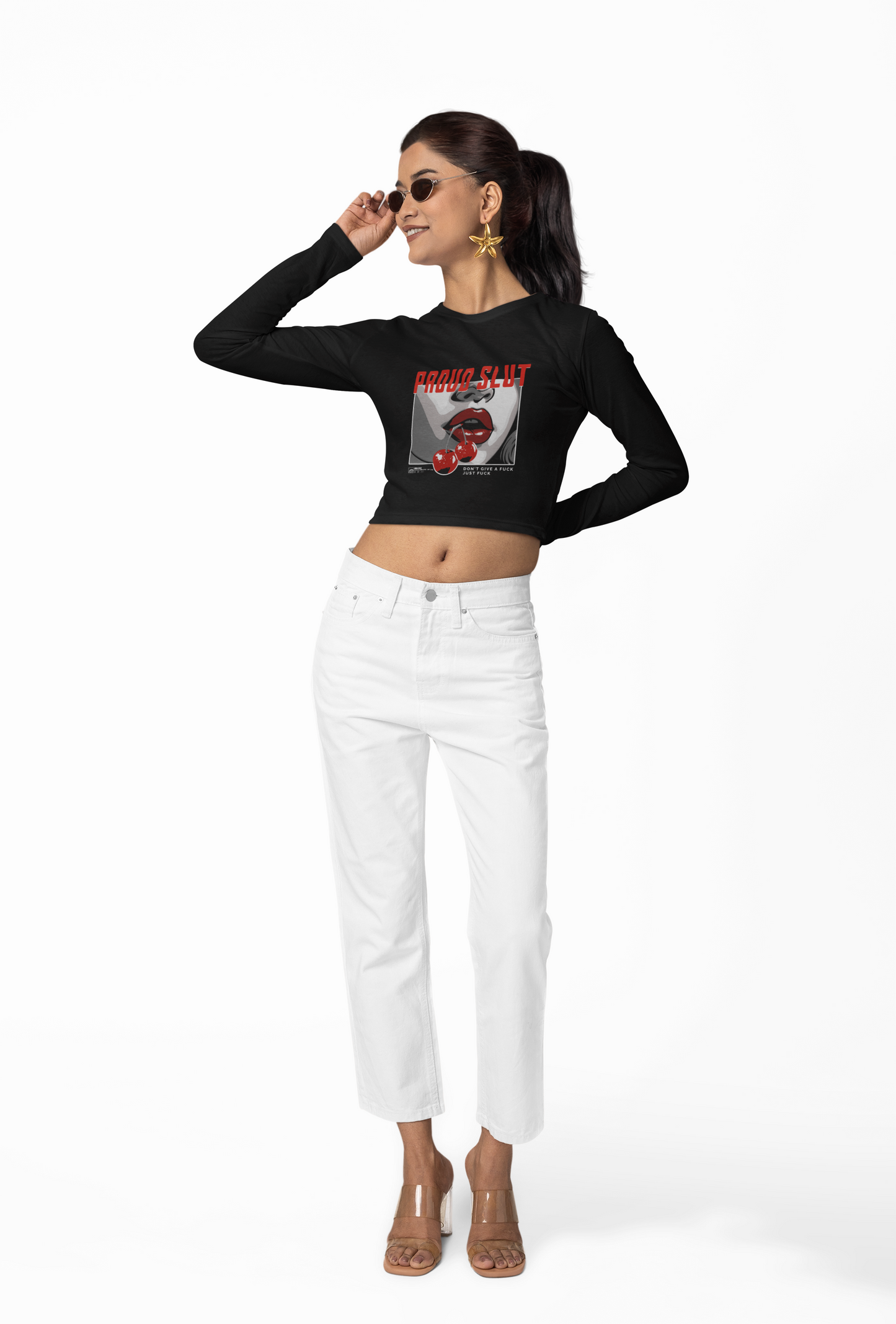 Proud Slut - Cropped Fleece Pullover
