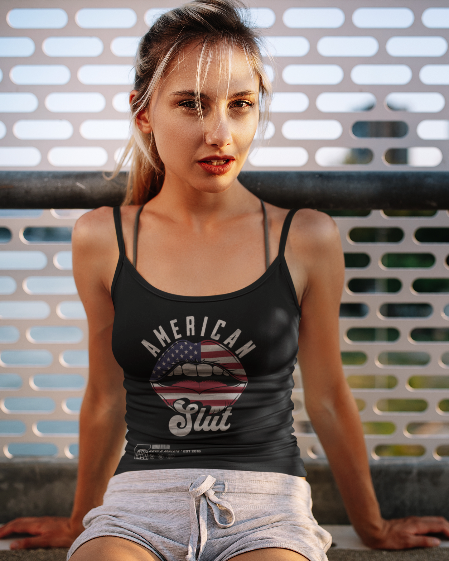 American Slut - Spaghetti Strap Tank