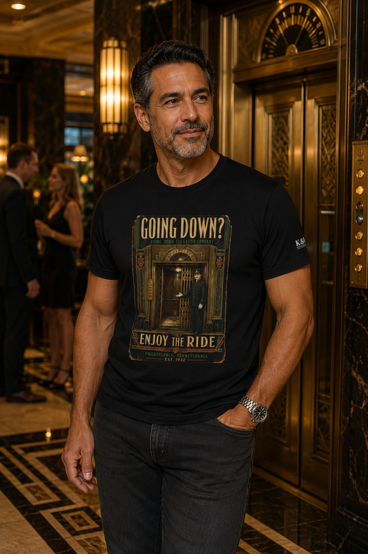 Going Down Elevator Co. Vintage T-Shirt
