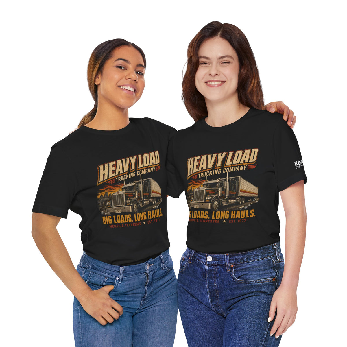 Heavy Load Trucking Company Vintage Graphic T-Shirt