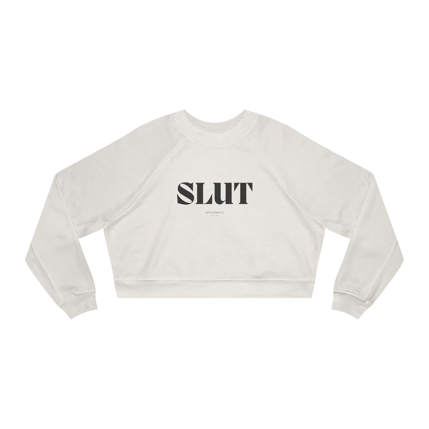 SLUT - Cropped Fleece Pullover