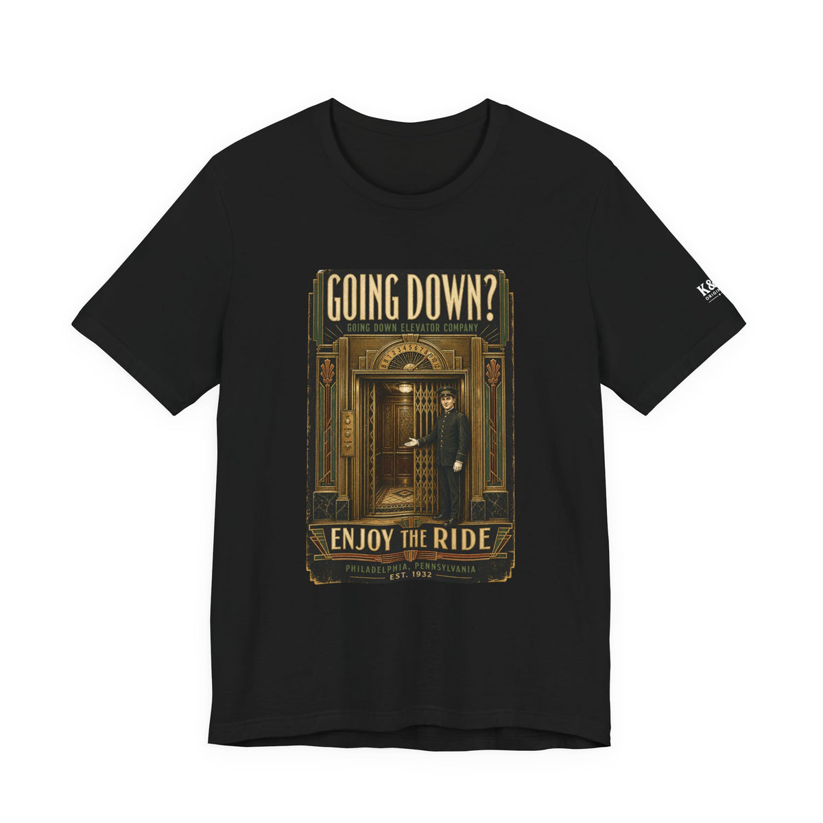 Going Down Elevator Co. Vintage T-Shirt