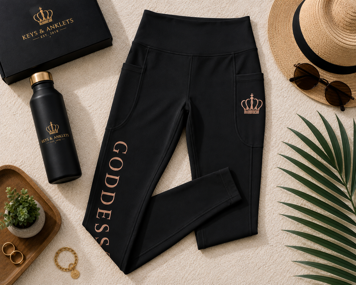 Goddess Leggings with pockets - Black