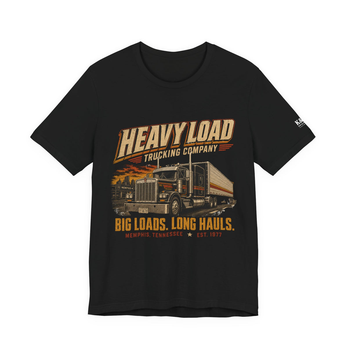 Heavy Load Trucking Company Vintage Graphic T-Shirt