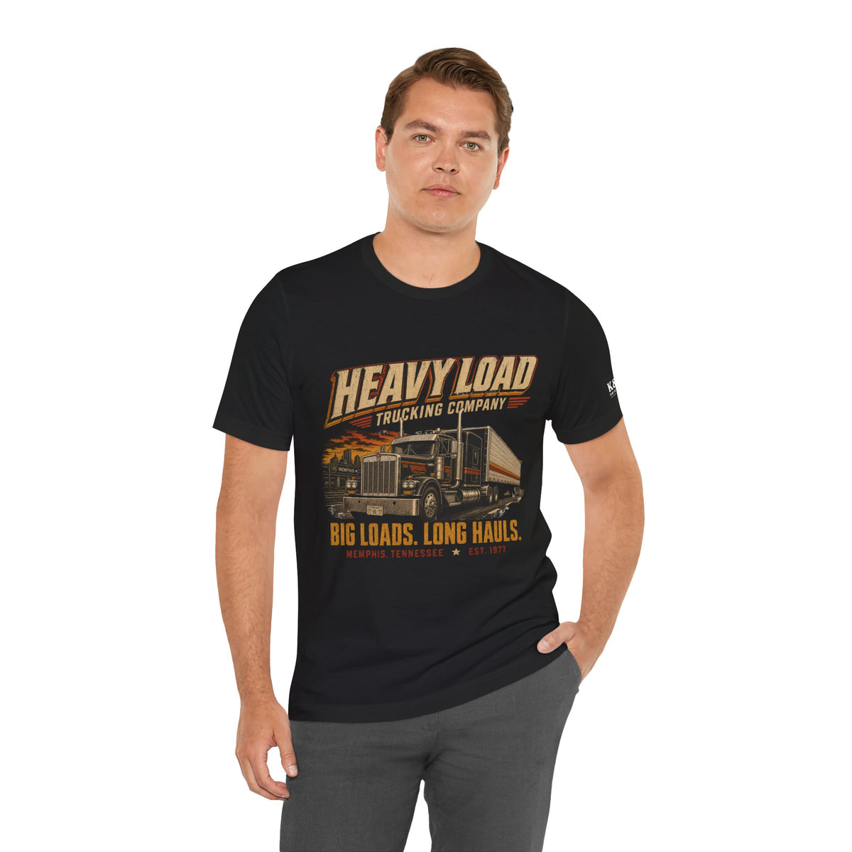 Heavy Load Trucking Company Vintage Graphic T-Shirt