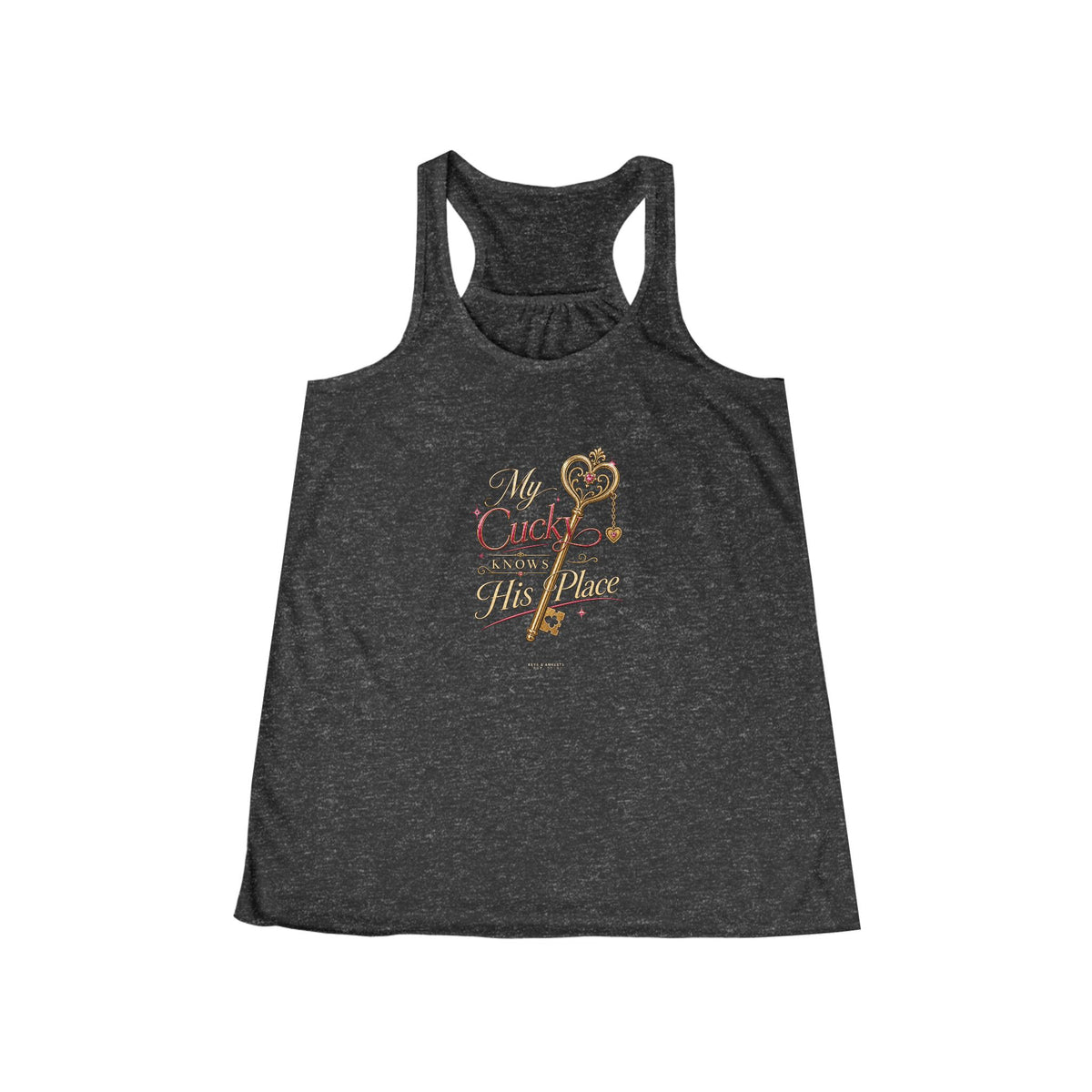 My Cucky Knows His Place | Women's Flowy Racerback Tank